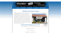 Desktop Screenshot of framesforlessnapa.com